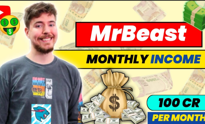 What Is the Monthly Income of MrBeast?